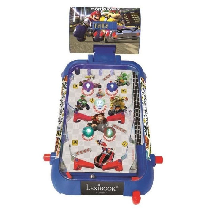 MARIO KART - Flipper Électronique - Effets lumineux et sonores - LEXIBOOK