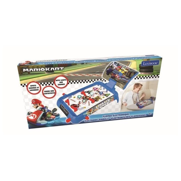 MARIO KART - Flipper Électronique - Effets lumineux et sonores - LEXIBOOK
