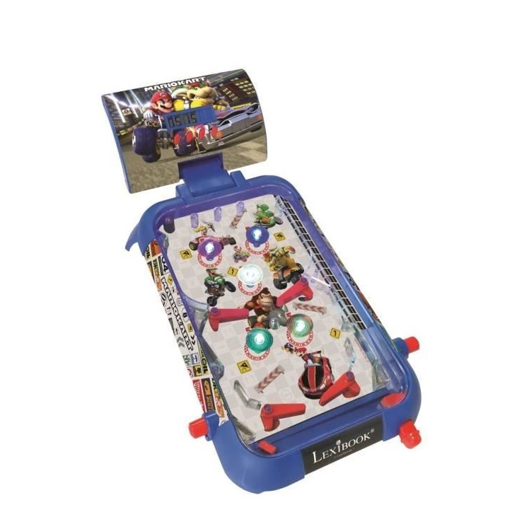 MARIO KART - Flipper Électronique - Effets lumineux et sonores - LEXIBOOK