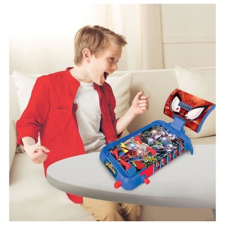 Flipper Électronique Spider-Man - LEXIBOOK - Effets lumineux et sonores