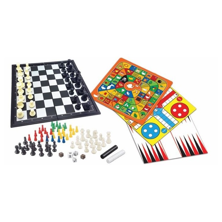 Jeux de société magnétiques – coffret 8 jeux en 1, De 2 a 6 joueurs