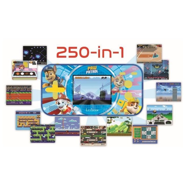 PAT' PATROUILLE Console de jeux portable enfant Compact Cyber Arcade LEXIBOOK - 150 jeux PAT' PATROUILLE Console de jeux portable enfant Compact Cyber Arcade LEXIBOOK - 150 jeux