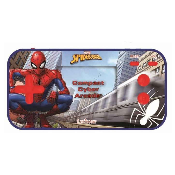 Console portable Compact Cyber Arcade SpiderMan - écran 2.5'' 150 jeux dont 10 SpiderMan Console portable Compact Cyber Arcade SpiderMan - écran 2.5'' 150 jeux dont 10 SpiderMan