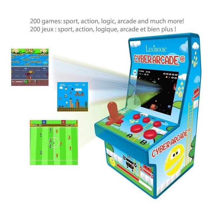 Console portable Cyber Arcade - écran 2.8'' 200 jeux