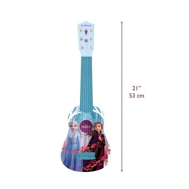 Lexibook - Guitare enfant Reine des Neiges - Bleu - 53cm Lexibook - Guitare enfant Reine des Neiges - Bleu - 53cm
