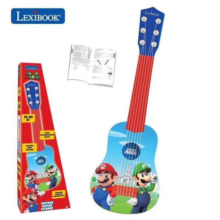 Lexibook - Ma Premiere Guitare Super Mario - 53 cm - Guide d'apprentissage inclus Lexibook - Ma Premiere Guitare Super Mario - 53 cm - Guide d'apprentissage inclus