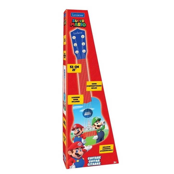 Lexibook - Ma Premiere Guitare Super Mario - 53 cm - Guide d'apprentissage inclus Lexibook - Ma Premiere Guitare Super Mario - 53 cm - Guide d'apprentissage inclus