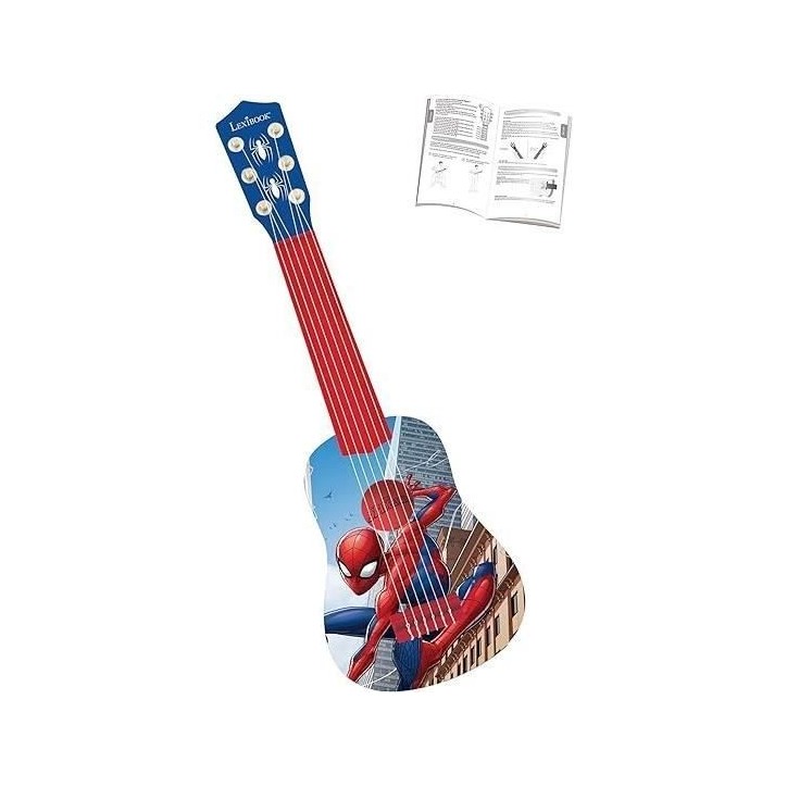 Lexibook - Ma Premiere Guitare Spider-Man - 53cm - Guide d'apprentissage inclus Lexibook - Ma Premiere Guitare Spider-Man - 53cm - Guide d'apprentissage inclus