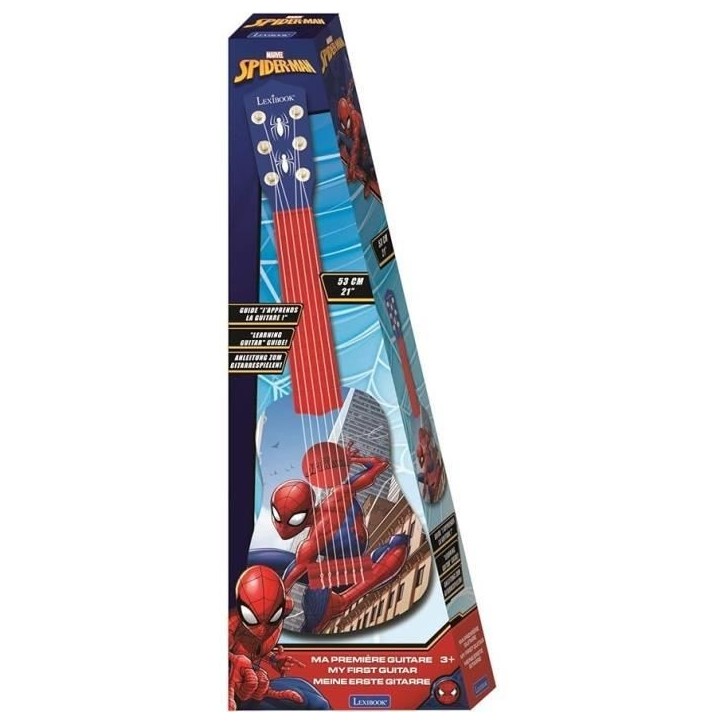 Lexibook - Ma Premiere Guitare Spider-Man - 53cm - Guide d'apprentissage inclus Lexibook - Ma Premiere Guitare Spider-Man - 53cm - Guide d'apprentissage inclus