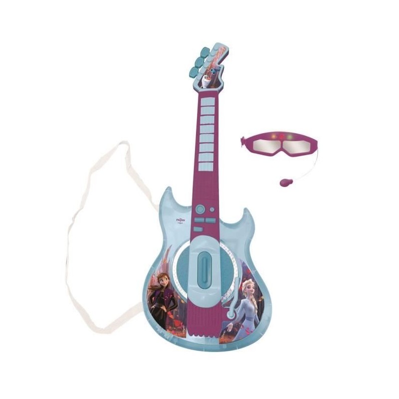 Guitare électronique lumineuse avec lunettes équipées d'un micro - Guitare électronique lumineuse avec lunettes équipées d'un micro -