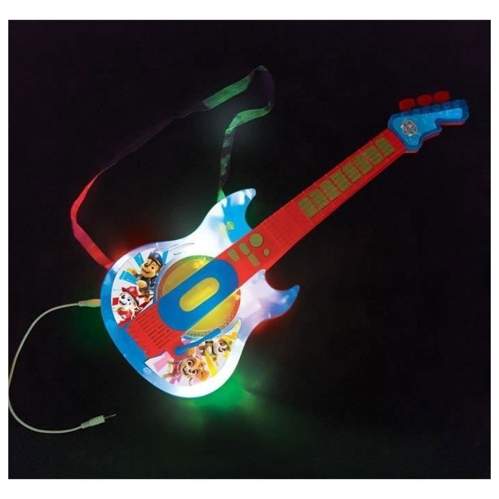 * Une super guitare électronique Pat patrouille et des lunettes avec micro pour découvrir la musique en s'amusant et avec styl * Une super guitare électronique Pat patrouille et des lunettes avec micro pour découvrir la musique en s'amusant et avec styl