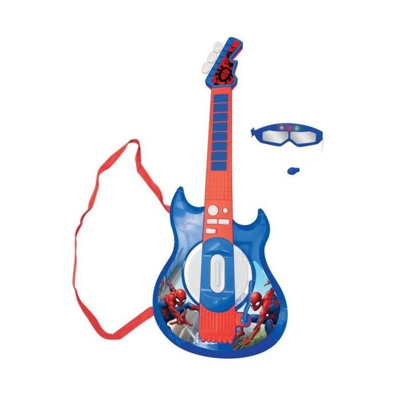 Guitare électronique lumineuse avec lunettes équipées d'un micro - Guitare électronique lumineuse avec lunettes équipées d'un micro -