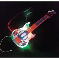Guitare électronique lumineuse avec lunettes équipées d'un micro -