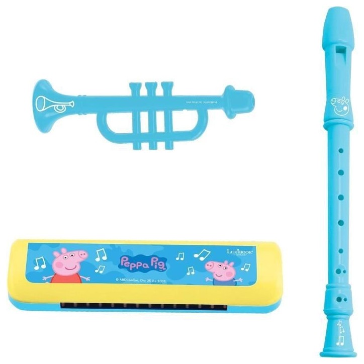 Lexibook - Set Musical Peppa Pig - 7 instruments - Rangement dans le tambour Lexibook - Set Musical Peppa Pig - 7 instruments - Rangement dans le tambour