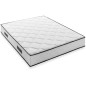 Matelas 140 x 190 cm - Hauteur 24 cm - 580 ressorts ensachés - 7 zones - Equilibré - réversible - fabriqué en Belgique - DEK Matelas 140 x 190 cm - Hauteur 24 cm - 580 ressorts ensachés - 7 zones - Equilibré - réversible - fabriqué en Belgique - DEK
