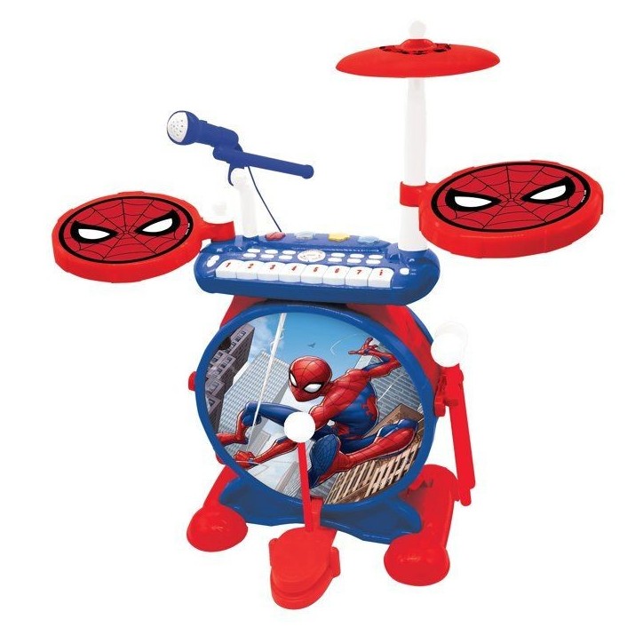 SpiderMan - Batterie électronique pour enfant - Lumineuse - Complete avec clavier, cymbales et tabouret - Lexibook SpiderMan - Batterie électronique pour enfant - Lumineuse - Complete avec clavier, cymbales et tabouret - Lexibook