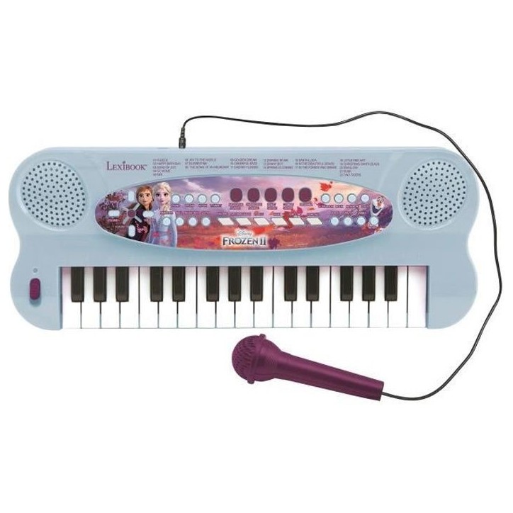 LA REINE DES NEIGES - Clavier Électronique Musical avec Micro (32 touches) - LEXIBOOK LA REINE DES NEIGES - Clavier Électronique Musical avec Micro (32 touches) - LEXIBOOK