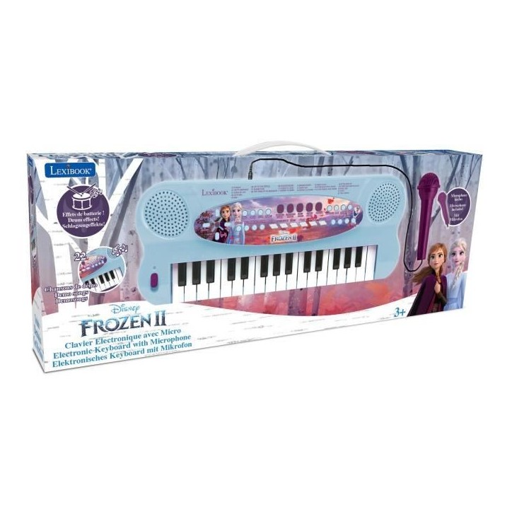 LA REINE DES NEIGES - Clavier Électronique Musical avec Micro (32 touches) - LEXIBOOK LA REINE DES NEIGES - Clavier Électronique Musical avec Micro (32 touches) - LEXIBOOK