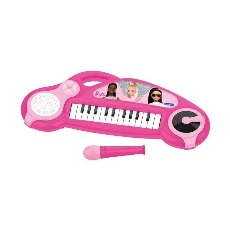 Piano électronique pour enfants Barbie avec effets lumineux et microp Piano électronique pour enfants Barbie avec effets lumineux et microp