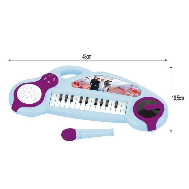 Piano électronique pour enfants La Reine des Neiges avec effets lumineux Piano électronique pour enfants La Reine des Neiges avec effets lumineux