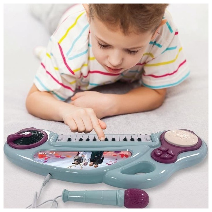 Piano électronique pour enfants La Reine des Neiges avec effets lumineux Piano électronique pour enfants La Reine des Neiges avec effets lumineux