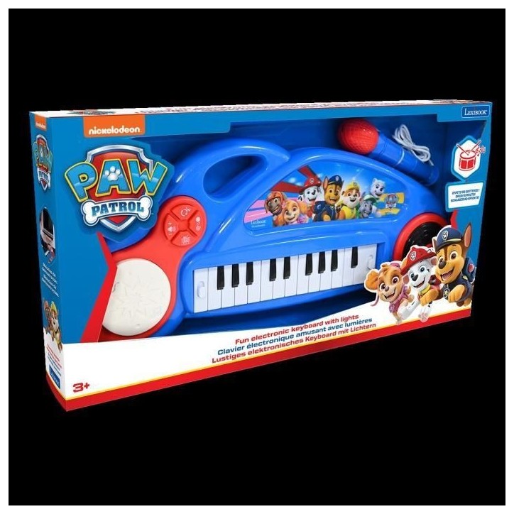 Piano électronique pour enfants La Pat' Patrouille avec effets lumineux Piano électronique pour enfants La Pat' Patrouille avec effets lumineux