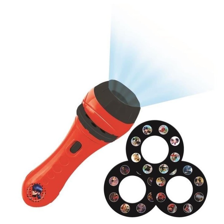 Projecteur a histoires et lampe torche Miraculous - LEXIBOOK - LP MIRA - Enfant - Rouge Projecteur a histoires et lampe torche Miraculous - LEXIBOOK - LP MIRA - Enfant - Rouge