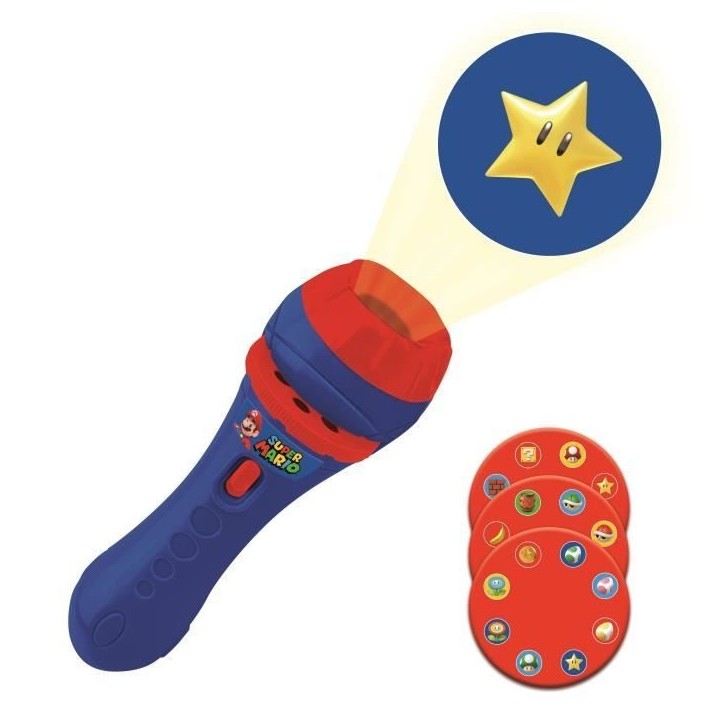 Projecteur a histoires et lampe torche Super Mario - LEXIBOOK - Mixte - Bleu - 3 ans et plus Projecteur a histoires et lampe torche Super Mario - LEXIBOOK - Mixte - Bleu - 3 ans et plus