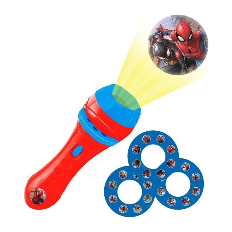 Projecteur a histoires et lampe torche Spider-Man - LEXIBOOK Projecteur a histoires et lampe torche Spider-Man - LEXIBOOK