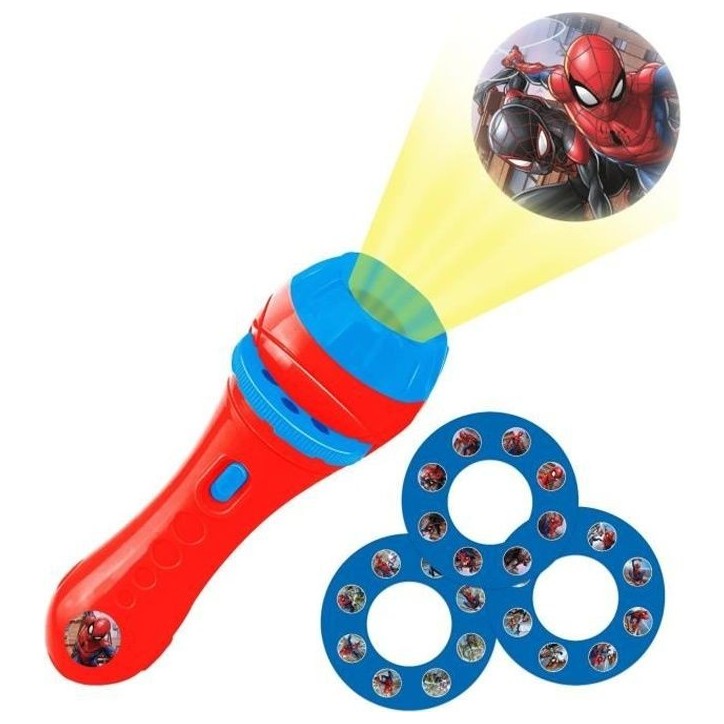Projecteur a histoires et lampe torche Spider-Man - LEXIBOOK Projecteur a histoires et lampe torche Spider-Man - LEXIBOOK
