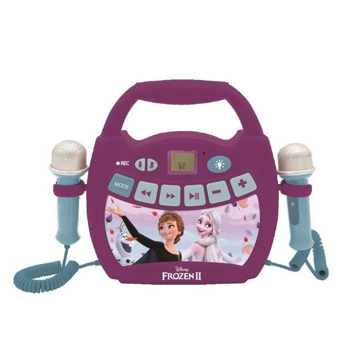 Enceinte Bluetooth La Reine des Neiges - LEXIBOOK - Effets Lumineux, Micros et Batterie Rechargeable Enceinte Bluetooth La Reine des Neiges - LEXIBOOK - Effets Lumineux, Micros et Batterie Rechargeable