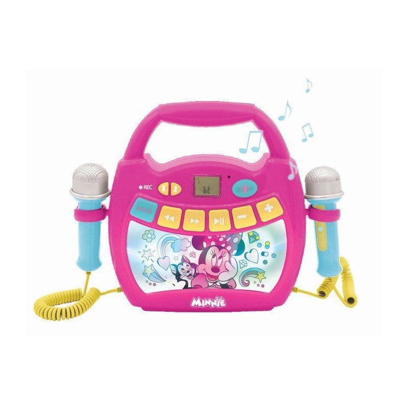 Enceinte Bluetooth Minnie Mouse - LEXIBOOK - Effets Lumineux, Micros e Enceinte Bluetooth Minnie Mouse - LEXIBOOK - Effets Lumineux, Micros e