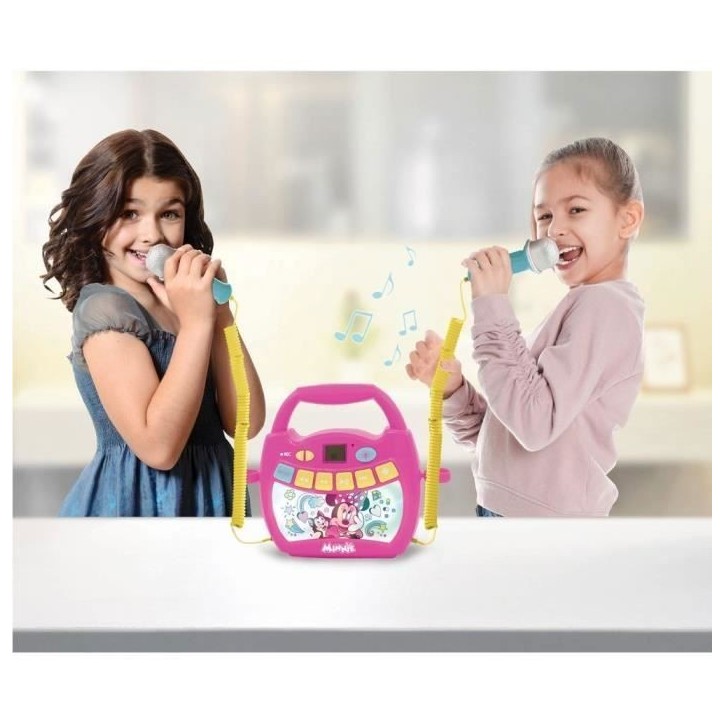 Enceinte Bluetooth Minnie Mouse - LEXIBOOK - Effets Lumineux, Micros et Batterie Rechargeable Enceinte Bluetooth Minnie Mouse - LEXIBOOK - Effets Lumineux, Micros et Batterie Rechargeable
