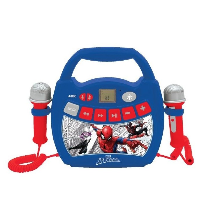 Enceinte Bluetooth Spider-Man - LEXIBOOK - Effets Lumineux, Micros, Karaoké et Enregistrement Enceinte Bluetooth Spider-Man - LEXIBOOK - Effets Lumineux, Micros, Karaoké et Enregistrement