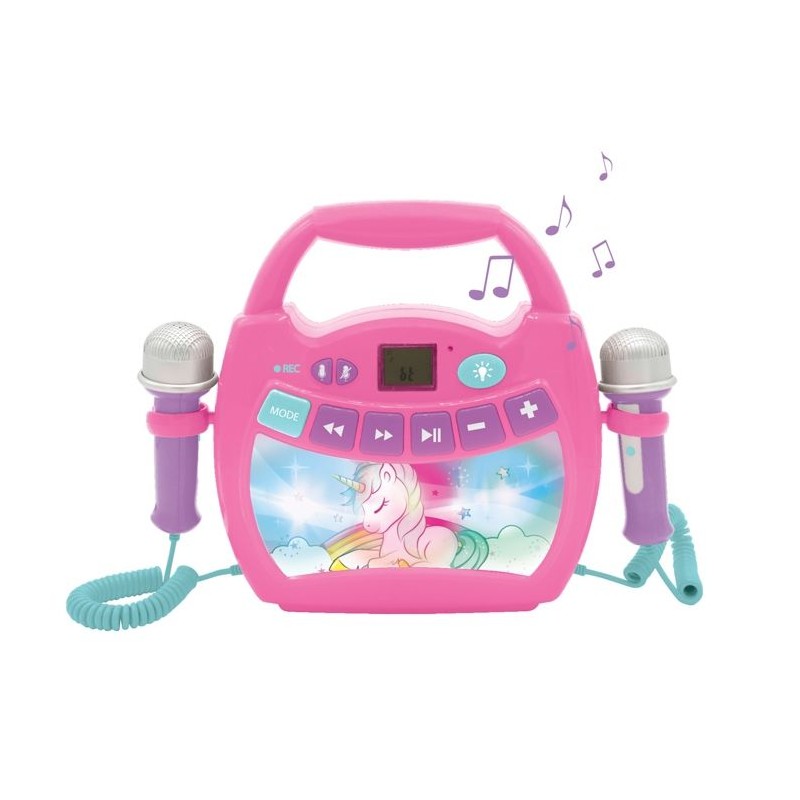 Enceinte Bluetooth Licorne - LEXIBOOK - Effets Lumineux, Micros et Bat Enceinte Bluetooth Licorne - LEXIBOOK - Effets Lumineux, Micros et Bat