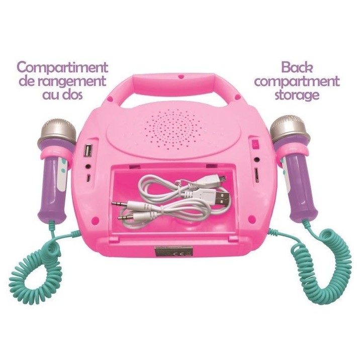 Enceinte Bluetooth Licorne - LEXIBOOK - Effets Lumineux, Micros et Batterie Rechargeable Enceinte Bluetooth Licorne - LEXIBOOK - Effets Lumineux, Micros et Batterie Rechargeable