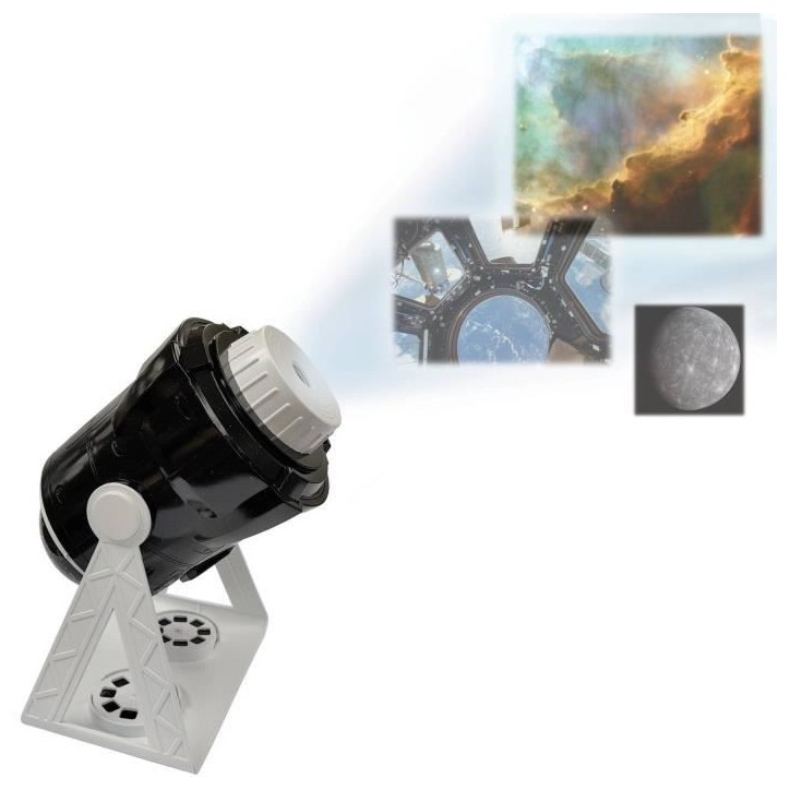 Projecteur Planetarium 360° Parlant avec 24 projections, carte des constellations et livret pédagogique (Français/Anglais) Projecteur Planetarium 360° Parlant avec 24 projections, carte des constellations et livret pédagogique (Français/Anglais)