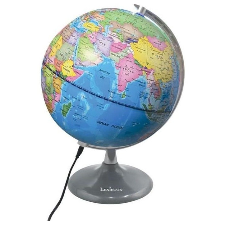 LEXIBOOK - Globe jour & nuit Lumineux – Globe terrestre le jour et s'illumine avec la carte des constellations (Français) LEXIBOOK - Globe jour & nuit Lumineux – Globe terrestre le jour et s'illumine avec la carte des constellations (Français)