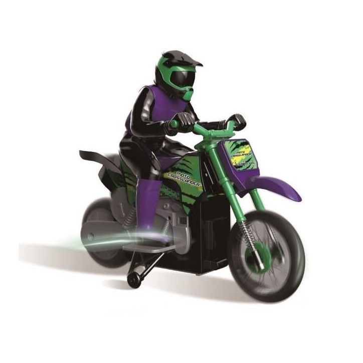 Moto Crosslander LEXIBOOK - Radiocommande 2.4 Ghz - Cascade extreme avec effets lumineux Moto Crosslander LEXIBOOK - Radiocommande 2.4 Ghz - Cascade extreme avec effets lumineux