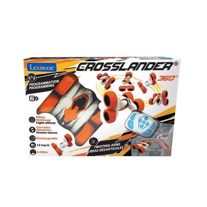 LEXIBOOK - CROSSLANDER - Voiture télécommandée tout-terrain lumineuse programmable et rechargeable avec contrôle au poignet LEXIBOOK - CROSSLANDER - Voiture télécommandée tout-terrain lumineuse programmable et rechargeable avec contrôle au poignet