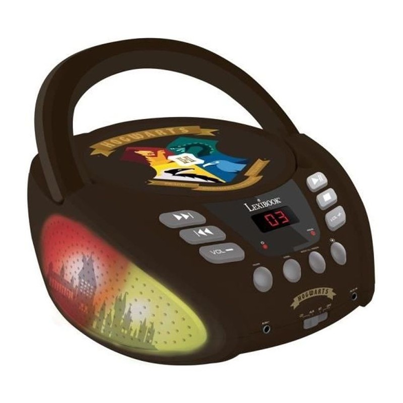 Lecteur CD Bluetooth transportable Harry Potter - Effets lumineux - LE Lecteur CD Bluetooth transportable Harry Potter - Effets lumineux - LE