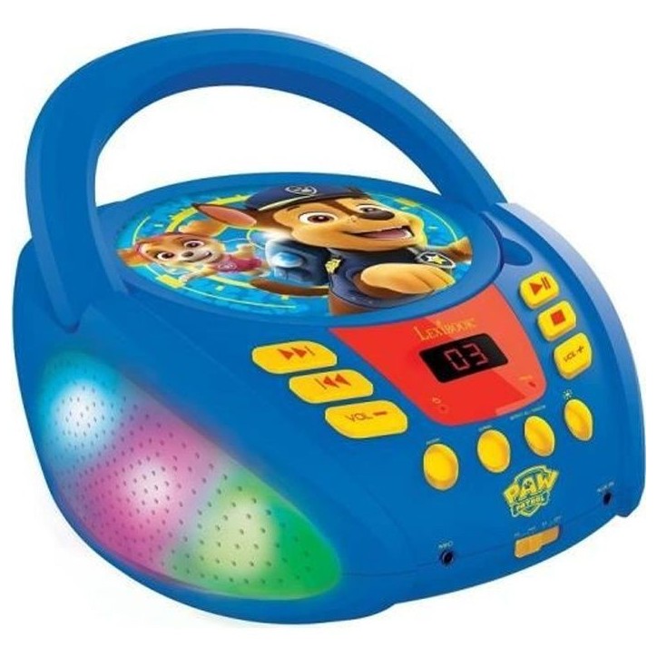 Lecteur CD Bluetooth La Pat' Patrouille avec Effets Lumineux