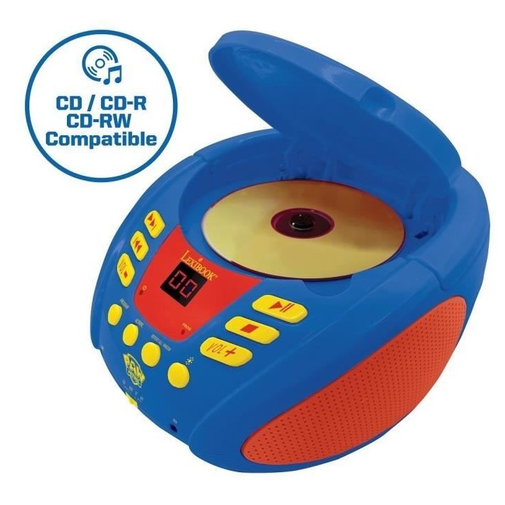 Lecteur CD Bluetooth La Pat' Patrouille avec Effets Lumineux