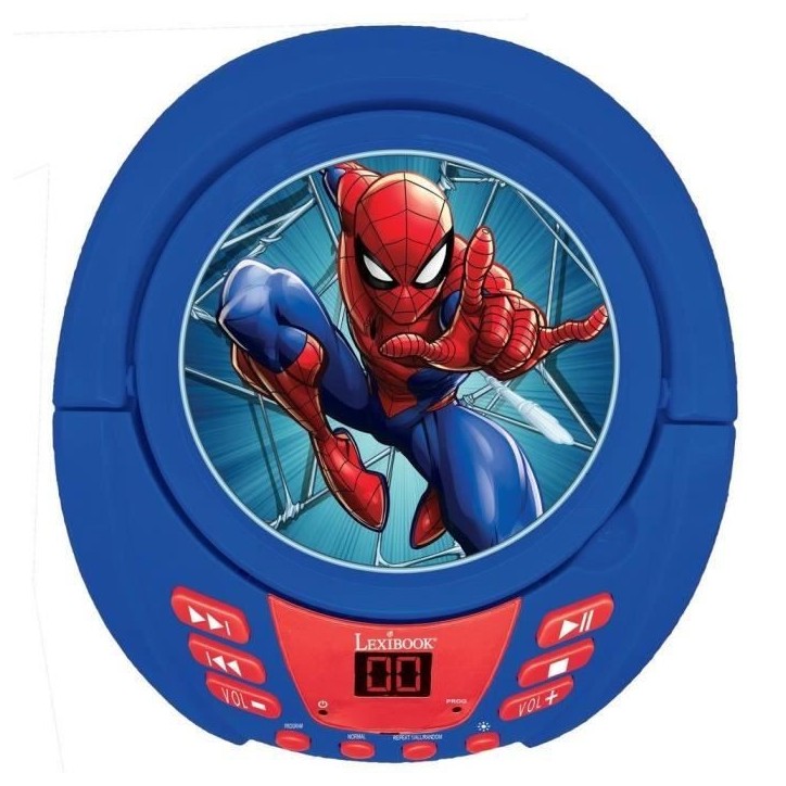 Lecteur CD Bluetooth Spider-Man avec Effets Lumineux Lecteur CD Bluetooth Spider-Man avec Effets Lumineux