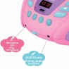 Lecteur CD Portable Bluetooth Licorne - LEXIBOOK - Effets Lumineux - U
