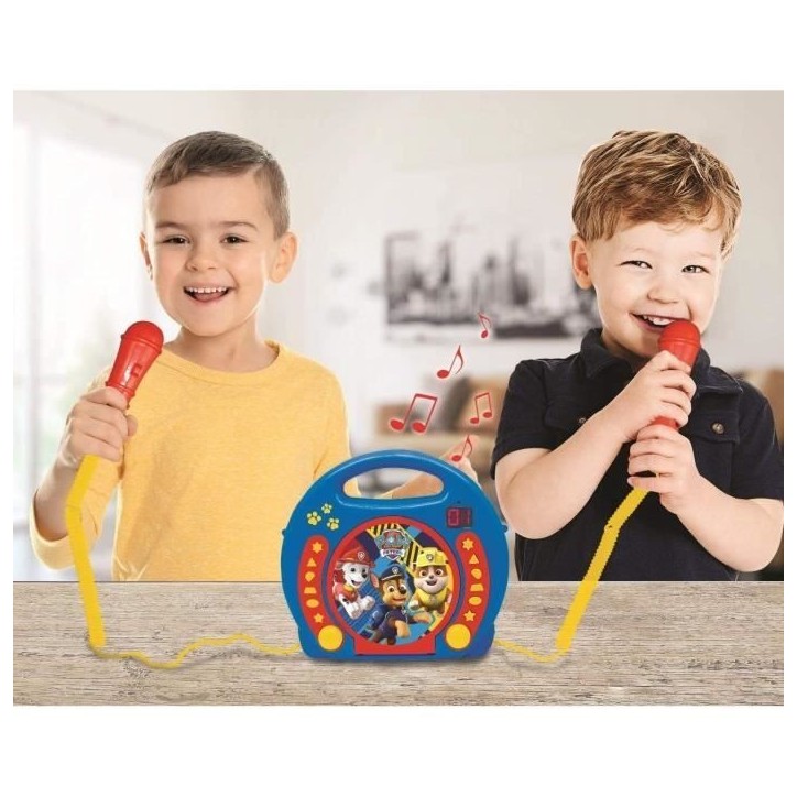 PAT' PATROUILLE - Lecteur CD karaoké enfant avec 2 microphones - LEXIBOOK PAT' PATROUILLE - Lecteur CD karaoké enfant avec 2 microphones - LEXIBOOK