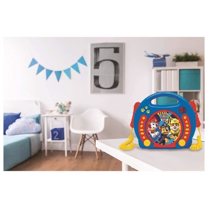 PAT' PATROUILLE - Lecteur CD karaoké enfant avec 2 microphones - LEXIBOOK PAT' PATROUILLE - Lecteur CD karaoké enfant avec 2 microphones - LEXIBOOK