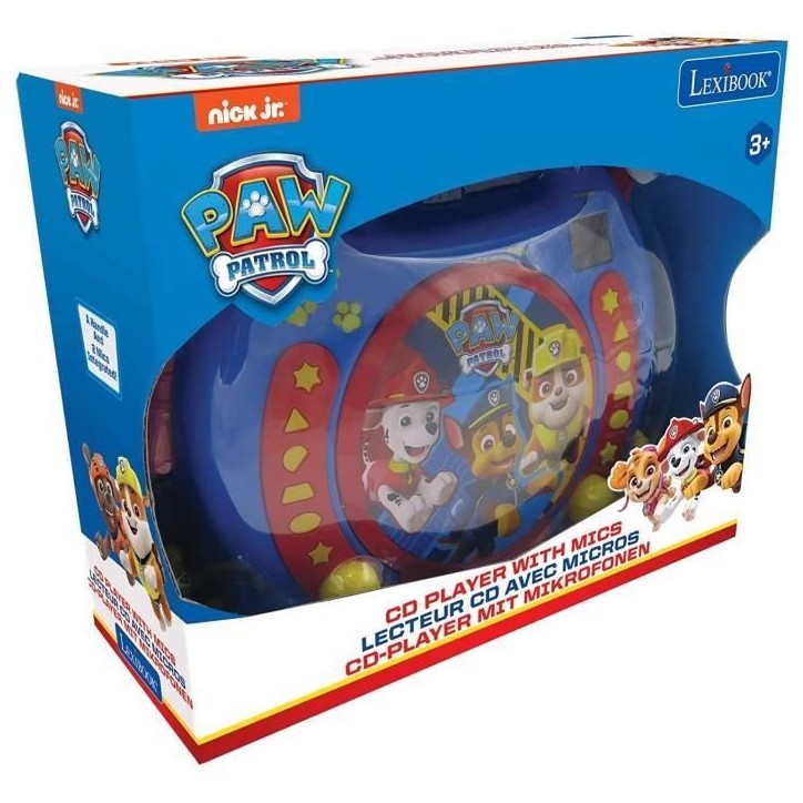 PAT' PATROUILLE - Lecteur CD karaoké enfant avec 2 microphones - LEXIBOOK PAT' PATROUILLE - Lecteur CD karaoké enfant avec 2 microphones - LEXIBOOK