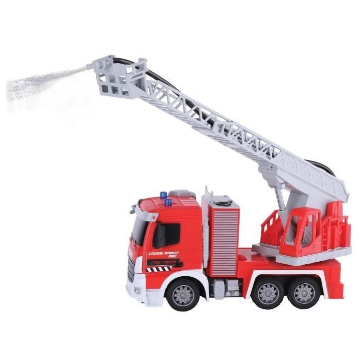 Camion de pompiers télécommandé LEXIBOOK CROSSLANDER PRO avec effets sonores et lumineux Camion de pompiers télécommandé LEXIBOOK CROSSLANDER PRO avec effets sonores et lumineux