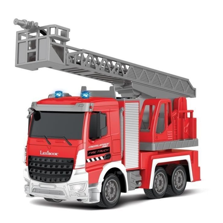 Camion de pompiers télécommandé LEXIBOOK CROSSLANDER PRO avec effets sonores et lumineux Camion de pompiers télécommandé LEXIBOOK CROSSLANDER PRO avec effets sonores et lumineux